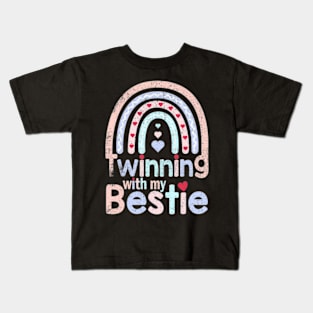 Twinning With My Bestie Best Friend Spirit Week Twin Day Kids T-Shirt